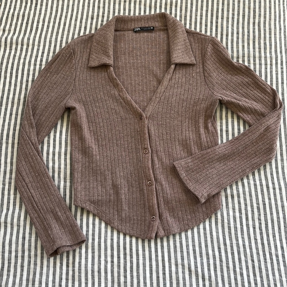 Zara Soft Touch Ribbed Top